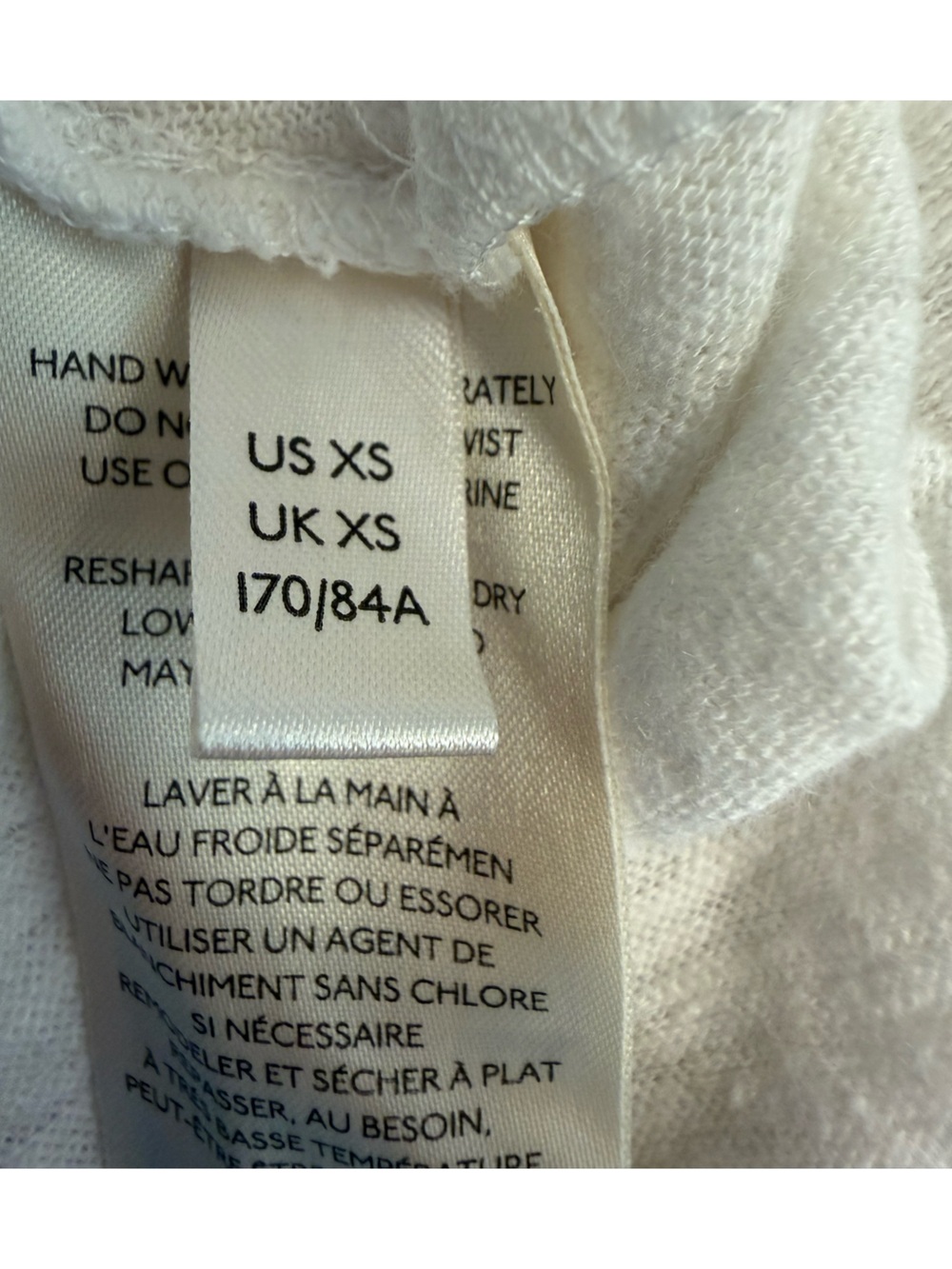 Free people We the Free Linen Cotton Top XS Boho Raw Hem V-Neck Oversized White - Picture 6 of 8